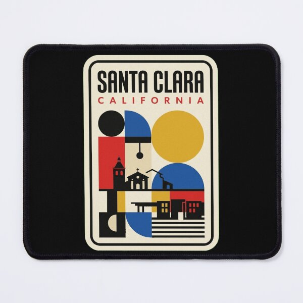 Item preview, Retro Santa Clara Bauhaus Geometric Skyline designed and sold by k3rstman1.