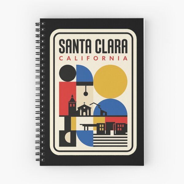 Item preview, Retro Santa Clara Bauhaus Geometric Skyline designed and sold by k3rstman1.