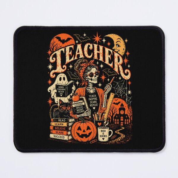 Item preview, Vintage Halloween Teacher Skeleton Spooky Vibes designed and sold by justinhmorton.