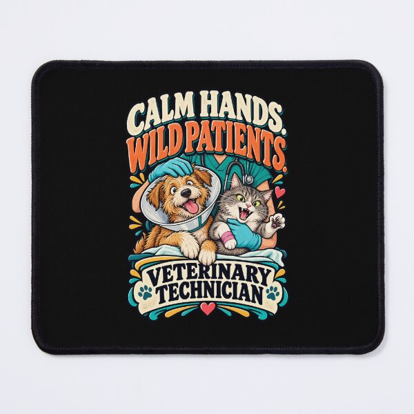 Item preview, Calm Hands Wild Patients Veterinary Technician designed and sold by MOTIFOLK.