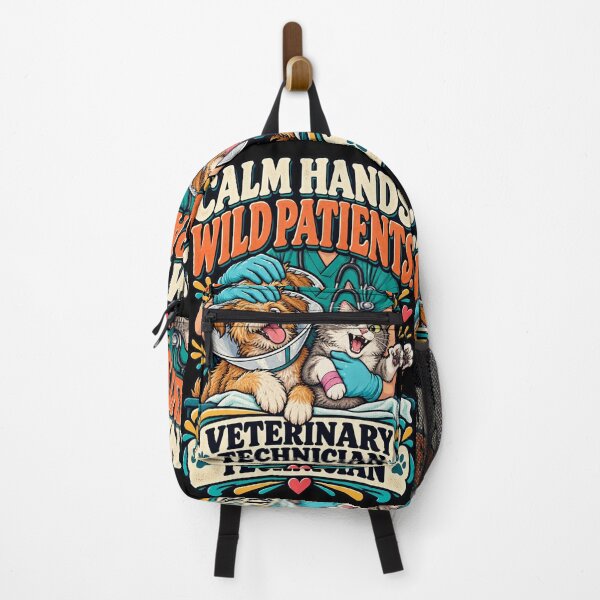 Item preview, Calm Hands Wild Patients Veterinary Technician designed and sold by MOTIFOLK.