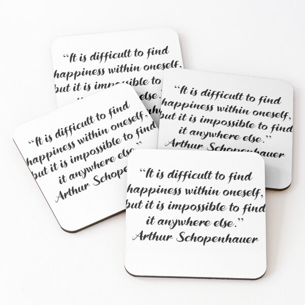 Item preview, Happiness Within Oneself - Arthur Schopenhauer Quote designed and sold by 4ever-Undaunted.