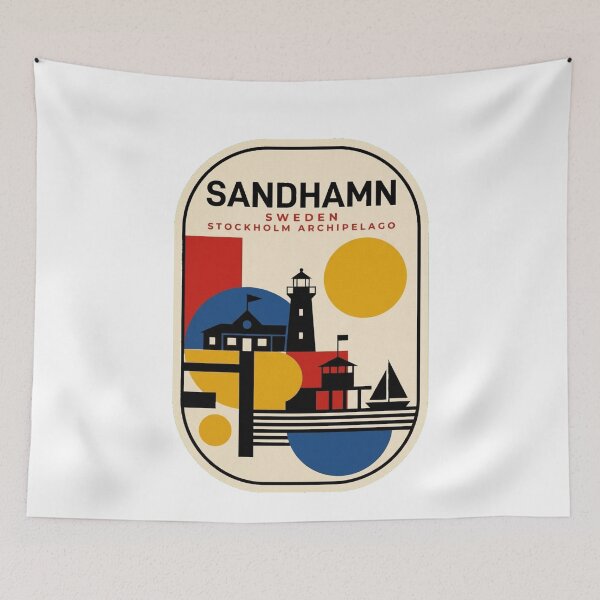 Item preview, Retro Sandhamn Bauhaus Geometric Skyline designed and sold by k3rstman1.