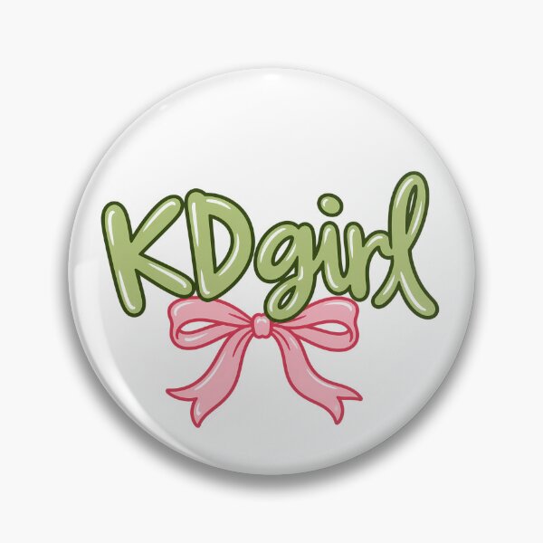 Item preview, KD Girl Pink Bow Lettering designed and sold by summer-loving.