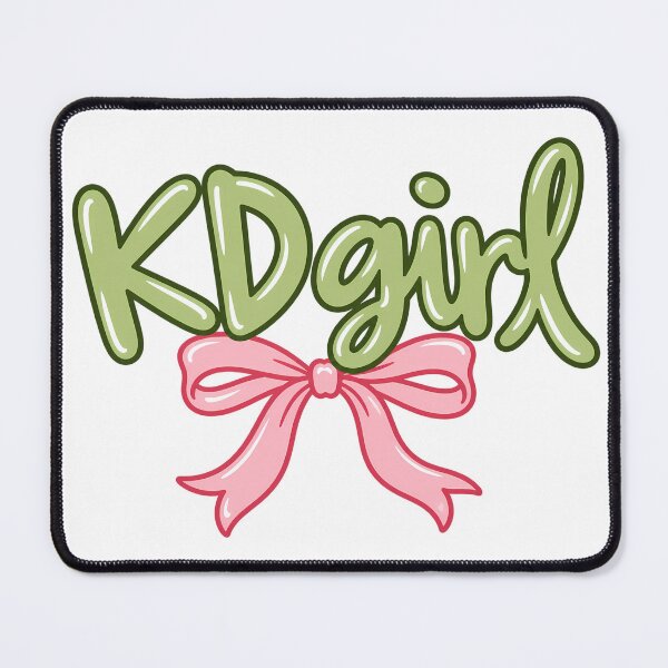 Item preview, KD Girl Pink Bow Lettering designed and sold by summer-loving.