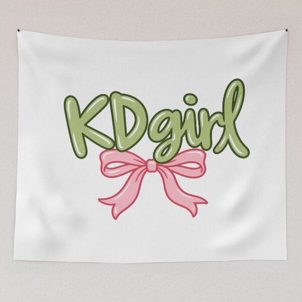 Item preview, KD Girl Pink Bow Lettering designed and sold by summer-loving.