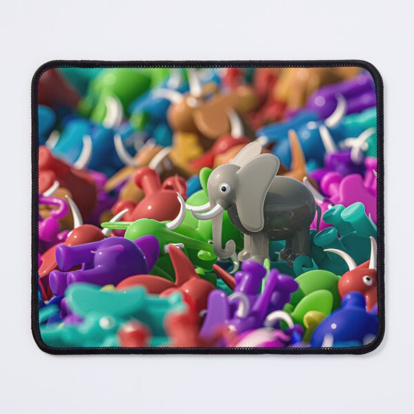Item preview, Grey Elephant Horde Multicolored 3D Toys designed and sold by Keltoi-art.
