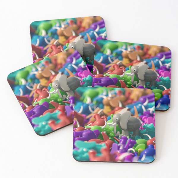 Item preview, Grey Elephant Horde Multicolored 3D Toys designed and sold by Keltoi-art.