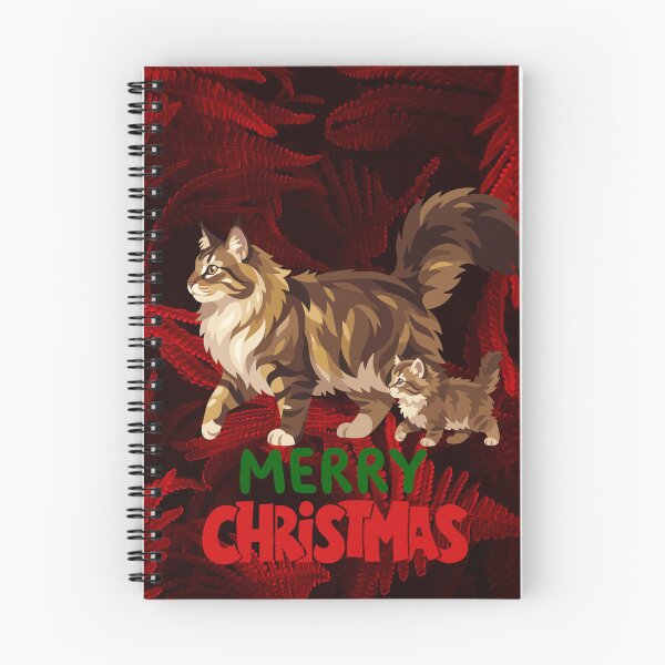 Item preview, Cute Maine Coon Cat Merry Christmas Holiday Art designed and sold by stormk10.
