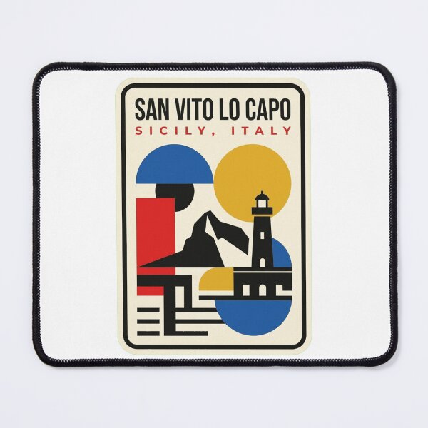 Item preview, Retro San Vito Lo Capo Bauhaus Geometric Skyline designed and sold by k3rstman1.