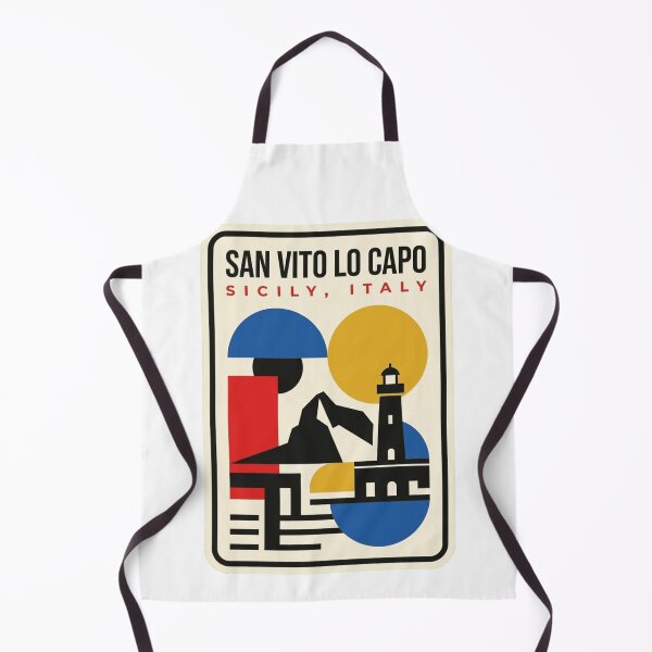 Item preview, Retro San Vito Lo Capo Bauhaus Geometric Skyline designed and sold by k3rstman1.
