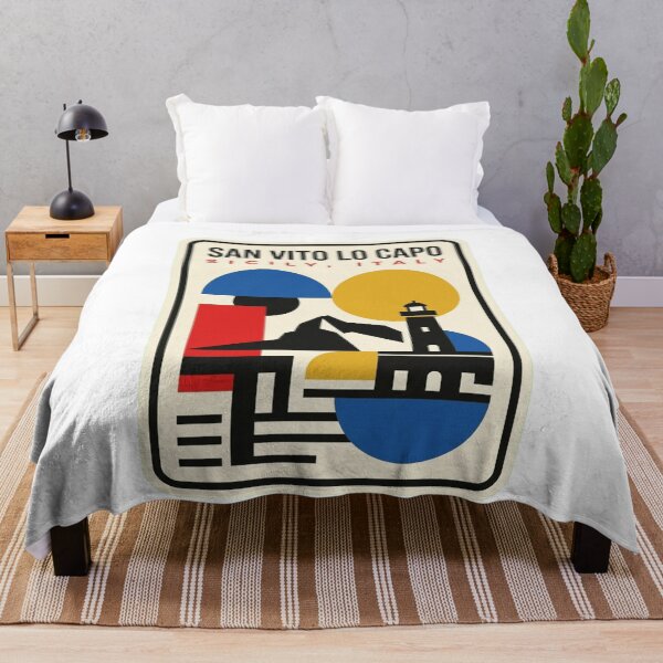 Item preview, Retro San Vito Lo Capo Bauhaus Geometric Skyline designed and sold by k3rstman1.