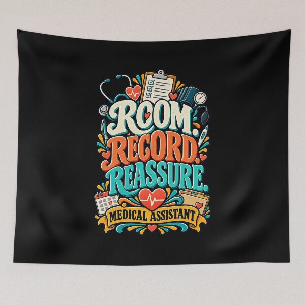 Item preview, Room Record Reassure Medical Assistant designed and sold by MOTIFOLK.