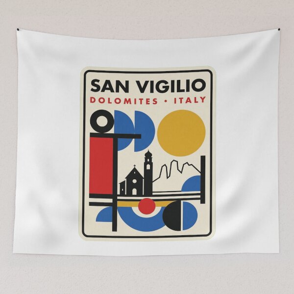 Item preview, Retro San Vigilio Bauhaus Geometric Skyline designed and sold by k3rstman1.