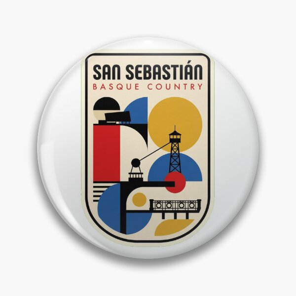 Artikelvorschau, Retro-Skyline von San Sebastián im Bauhaus-Stil entworfen und verkauft von k3rstman1.