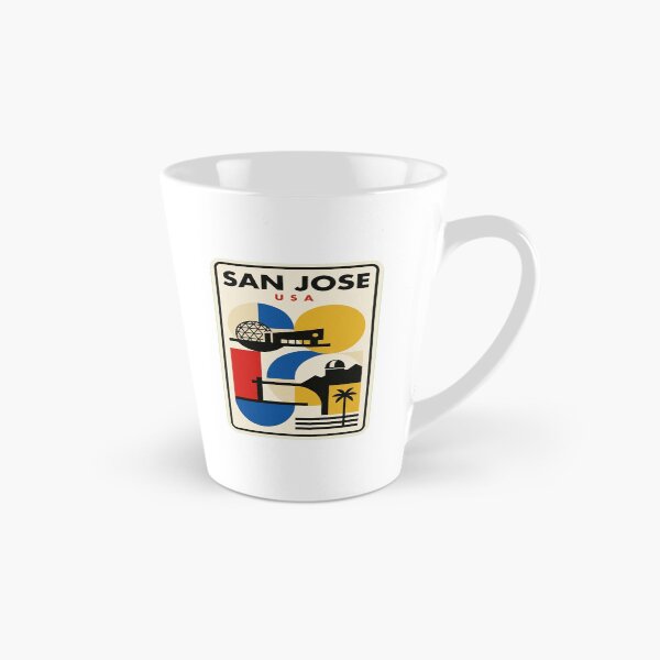 Item preview, Retro San Jose Bauhaus Geometric Skyline designed and sold by k3rstman1.