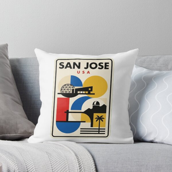 Item preview, Retro San Jose Bauhaus Geometric Skyline designed and sold by k3rstman1.