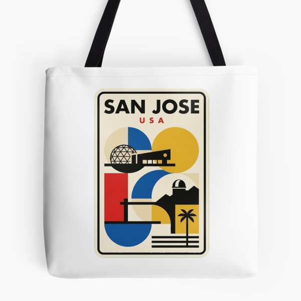 Item preview, Retro San Jose Bauhaus Geometric Skyline designed and sold by k3rstman1.