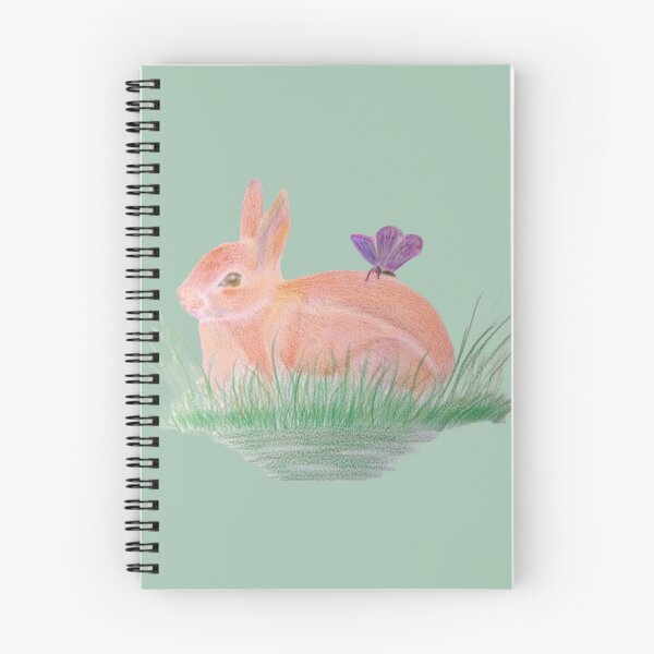 Item preview, Little Bunny in the Garden – Whimsical Rabbit and Butterfly Illustration designed and sold by Julia N.