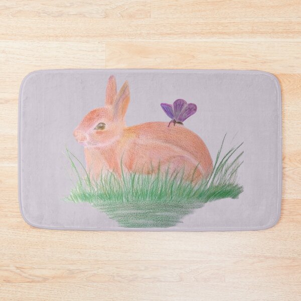 Item preview, Little Bunny in the Garden – Whimsical Rabbit and Butterfly Illustration designed and sold by Julia N.