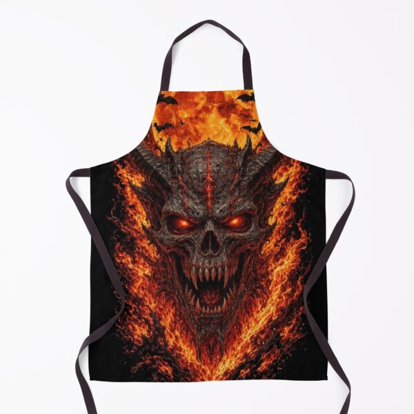 Item preview, Demonic Hellfire Skull with Bats and Moon Halloween T-Shirt designed and sold by OddySpud.apparel.