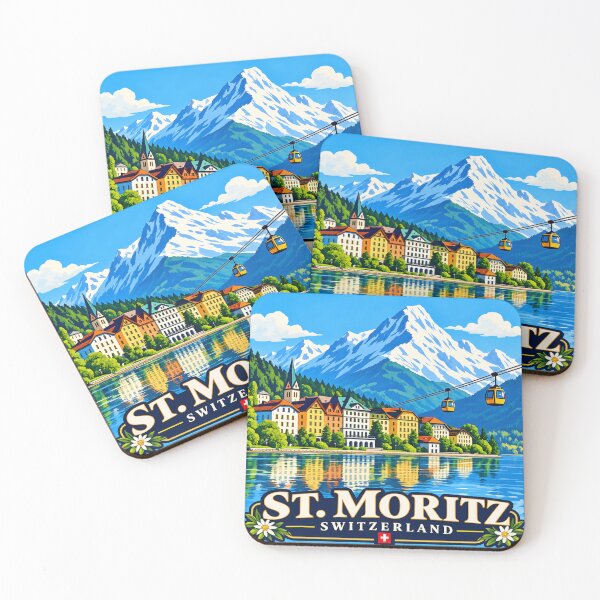 Item preview, St. Moritz, Switzerland designed and sold by Myra365Art.