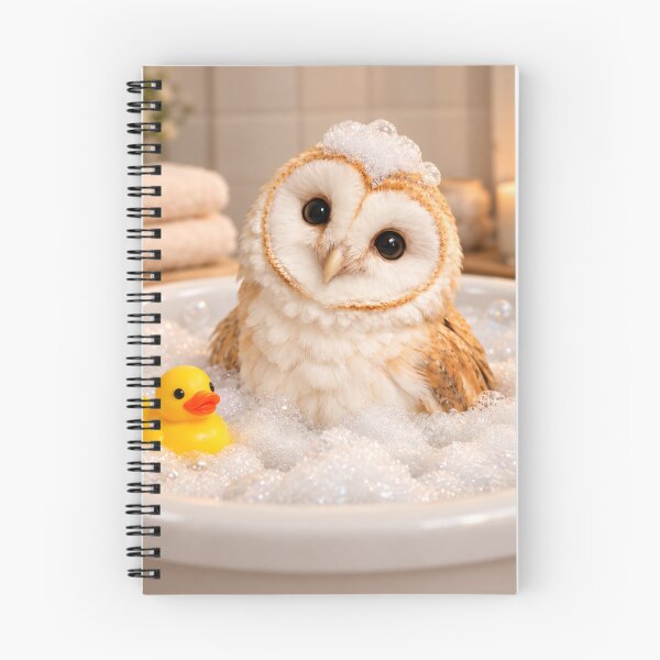 Item preview, Barn Owl Bathtub Bubble Soak designed and sold by Sillytoe.