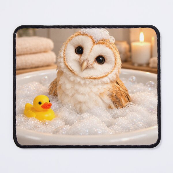 Item preview, Barn Owl Bathtub Bubble Soak designed and sold by Sillytoe.