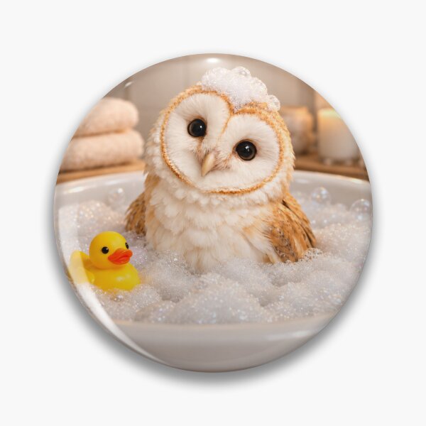 Item preview, Barn Owl Bathtub Bubble Soak designed and sold by Sillytoe.
