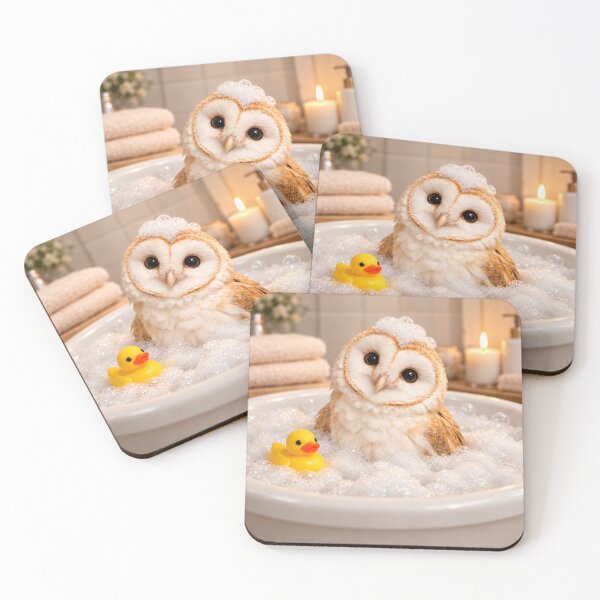 Item preview, Barn Owl Bathtub Bubble Soak designed and sold by Sillytoe.
