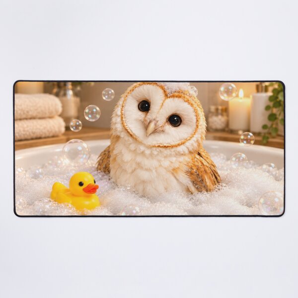 Item preview, Barn Owl Bathtub Bubble Soak designed and sold by Sillytoe.