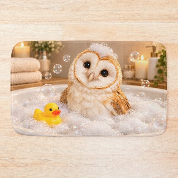 Item preview, Barn Owl Bathtub Bubble Soak designed and sold by Sillytoe.