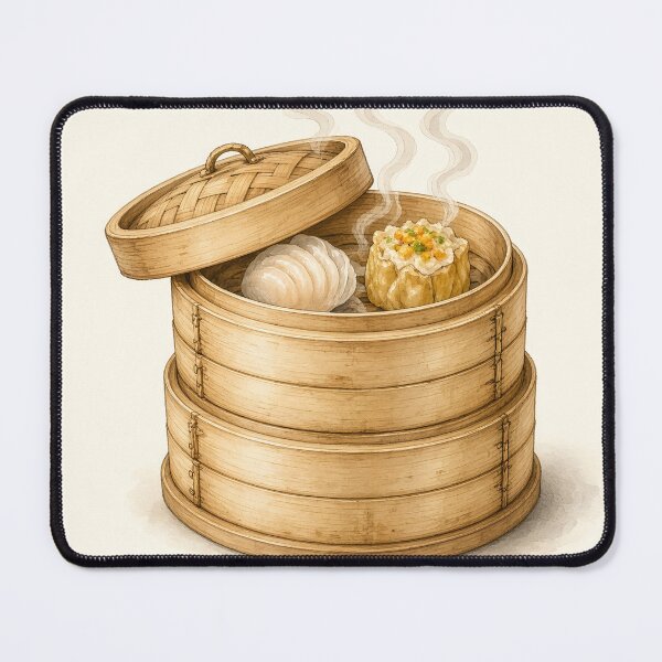 Item preview, Dim Sum Bamboo Steamer with Har Gow and Siu Mai designed and sold by jainaspp.