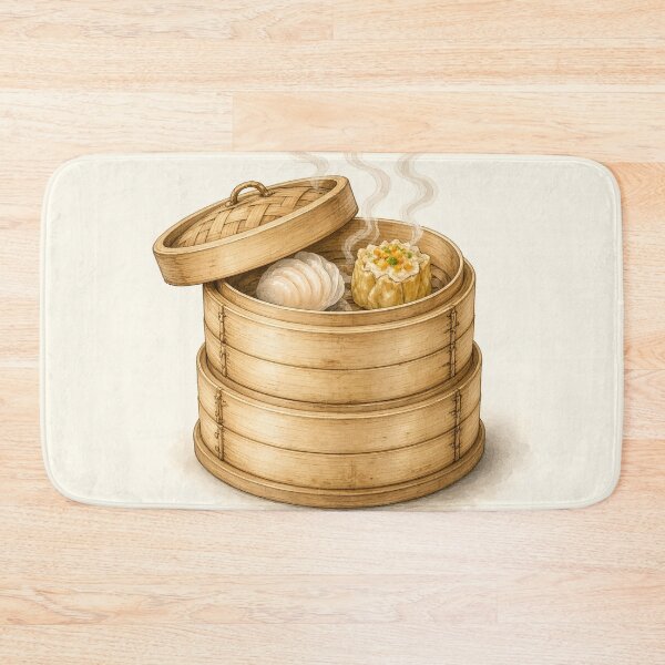 Item preview, Dim Sum Bamboo Steamer with Har Gow and Siu Mai designed and sold by jainaspp.