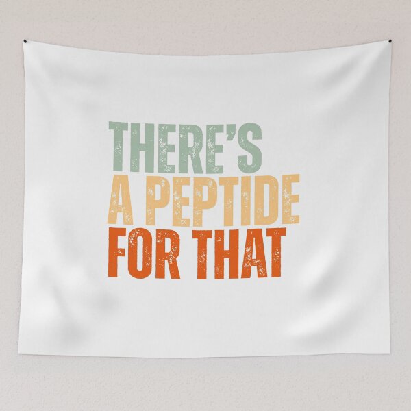 Item preview, There’s a Peptide for That – Funny Science & Fitness Humor designed and sold by Dondonmart.