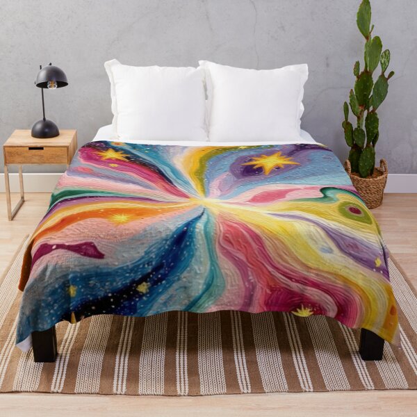 Item preview, Retro Psychedelic Galaxy - Cosmic Waves and Stars designed and sold by conamor-bymel.