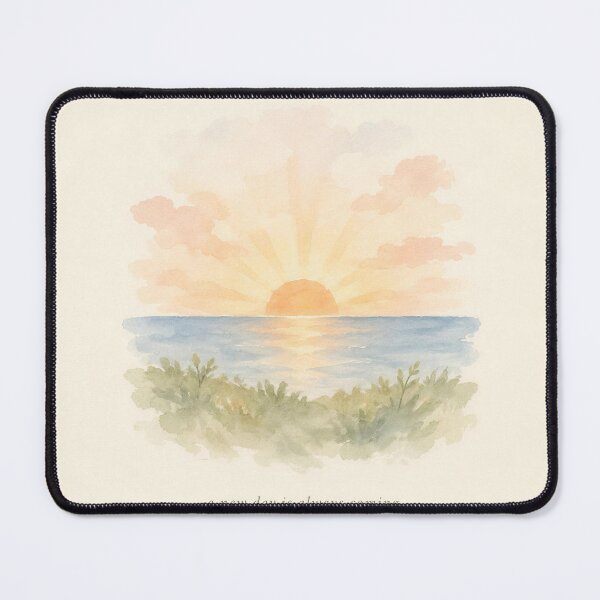 Item preview, A New Day Is Coming Sunrise Illustration | Mental Health Wall Art designed and sold by FixationStudio.