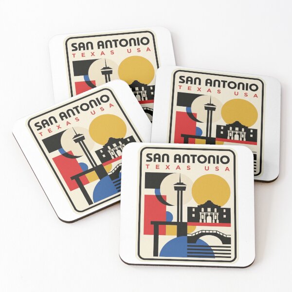Item preview, Retro San Antonio Bauhaus Geometric Skyline designed and sold by k3rstman1.