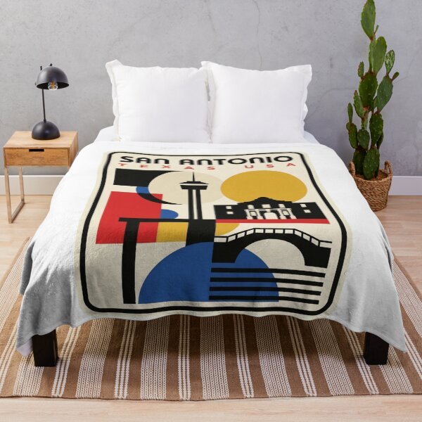 Item preview, Retro San Antonio Bauhaus Geometric Skyline designed and sold by k3rstman1.