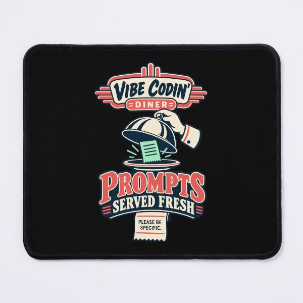 Item preview, Prompts Served Fresh — Vibe Codin' Diner designed and sold by Numerous-Niches.