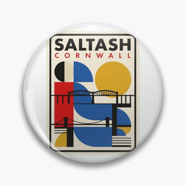 Item preview, Retro Saltash Bauhaus Geometric Skyline designed and sold by k3rstman1.