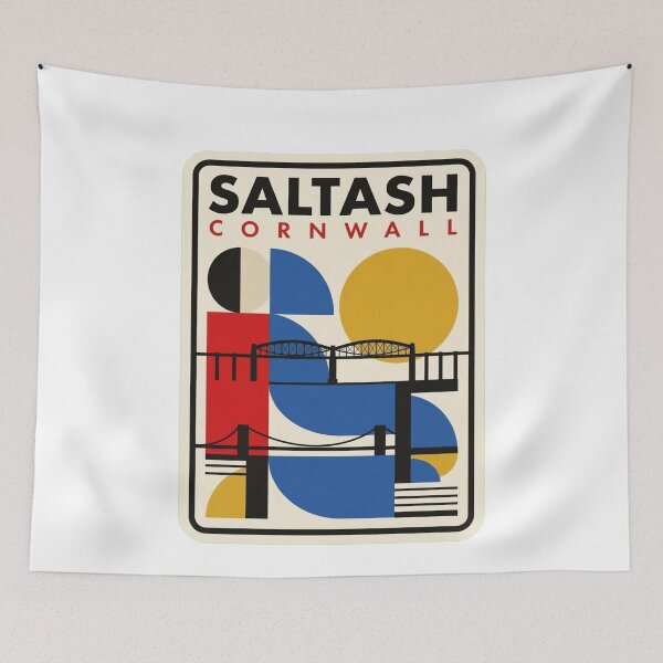 Item preview, Retro Saltash Bauhaus Geometric Skyline designed and sold by k3rstman1.