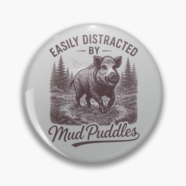 Item preview, Easily Distracted By Mud Puddles Funny Wild Nature Gifts T-Shirt designed and sold by LeSoniPapaPrint.