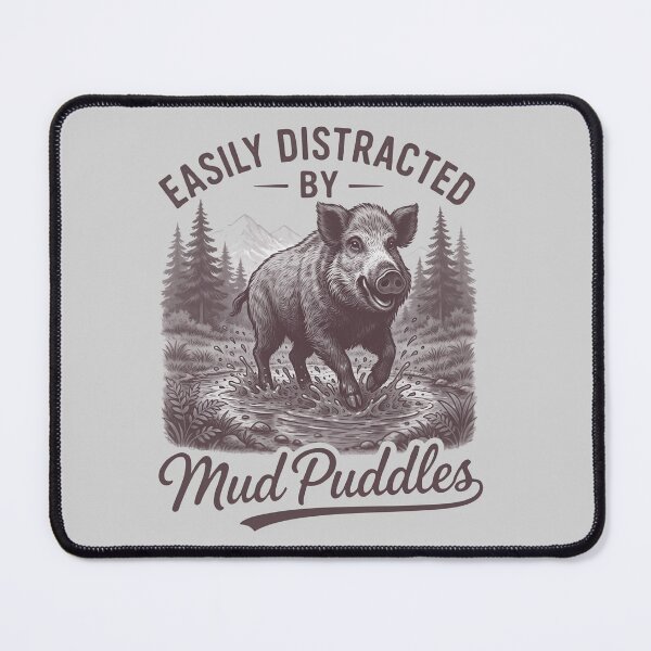 Item preview, Easily Distracted By Mud Puddles Funny Wild Nature Gifts T-Shirt designed and sold by LeSoniPapaPrint.