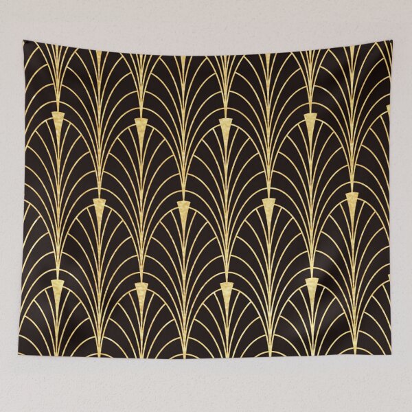 Artikelvorschau, Raffiniertes, glitzerndes (künstliches) Gold-Art-Deco-Muster entworfen und verkauft von DEC02.