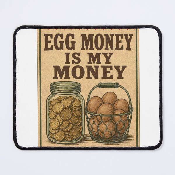 Item preview, Egg Money Is My Money Selling Eggs Funny Feed Bag Label designed and sold by BoosterShop.