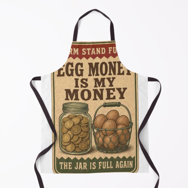 Item preview, Egg Money Is My Money Selling Eggs Funny Feed Bag Label designed and sold by BoosterShop.