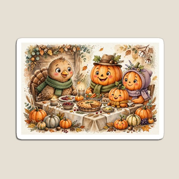 Item preview, Pumpkins and chick dinner designed and sold by Tonyasartprints.