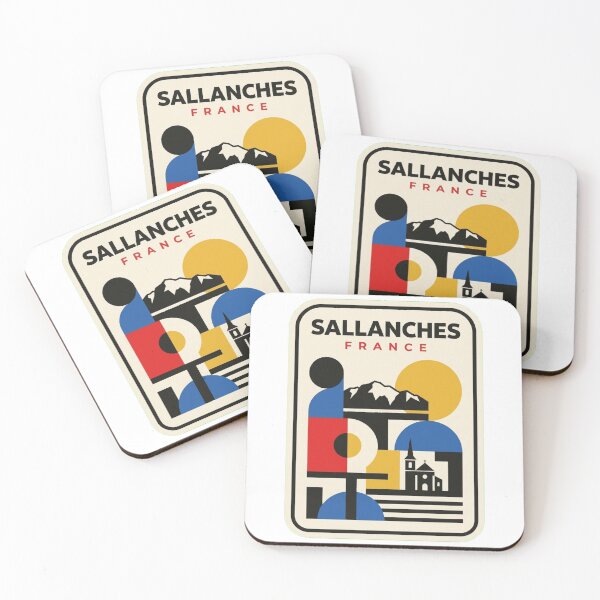 Item preview, Retro Sallanches Bauhaus Geometric Skyline designed and sold by k3rstman1.