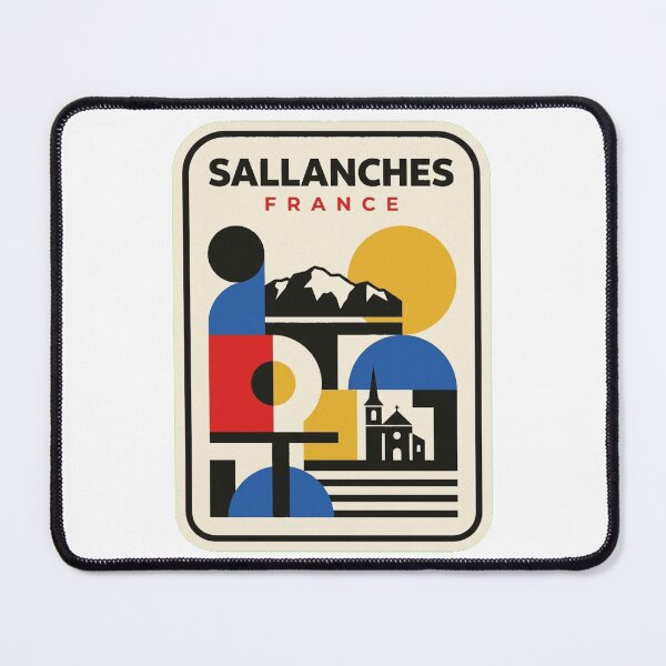 Item preview, Retro Sallanches Bauhaus Geometric Skyline designed and sold by k3rstman1.